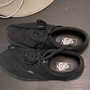 Solid Black Vans. Used.